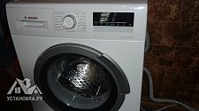 Установить стиральную машину с организацией залива и слива воды