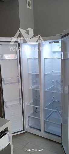 Установить новый холодильник side by side