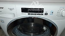Установить отдельно стоящую стиральную машину Candy GVS34 116DC2 ванной комнате