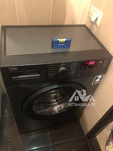 Установить новую отдельно стоящую стиральную машину в ванной