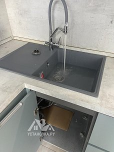 Установить новую накладную мойку