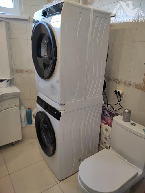 Установить стиральную и сушильную машины
