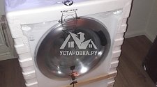 Установить новую стиральную машину Candy отдельно стоящую в ванной