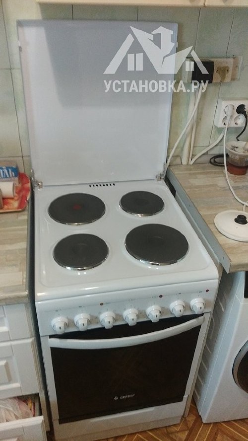 Установить новую электрическую плиту