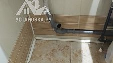 Установка отдельностоящей стиральной машины