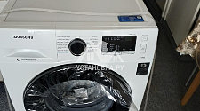 Произвести установку на кухне новой отдельностоящей стиральной машины Samsung