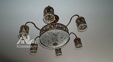 Установить люстру Odeon Light Salona