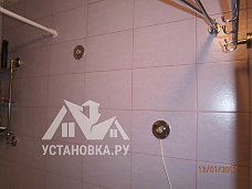 Работа по установке и подключению электрического полотенцесушителя в ванной комнате