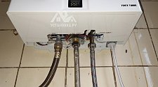 Стандартная установка проточного газового водонагревателя (газовой колонки)