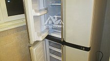 Снять двери и панель управления на холодильнике Sharp SJ-F95ST-BE