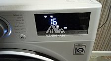 Установить в коридоре отдельностоящую стиральную машину LG на готовые коммуникации