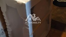 Установить в ванной комнате новую отдельностоящую стиральную машину Аристон на готовые коммуникации вместо прежней