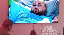 Подвесить и настроить большой телевизор (85")