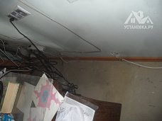 Работа по прокладке интернет кабеля