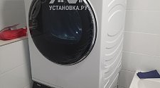 Установить стиральную и сушильную машину в колонну
