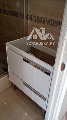 Работа по монтажу раковины