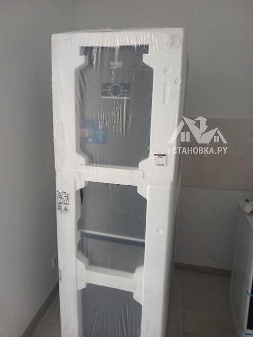 Установить новый отдельно стоящий холодильник