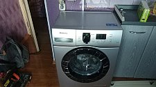 Установить стиральную отдельностоящую машину Samsung WF60F1R2E2SDLP