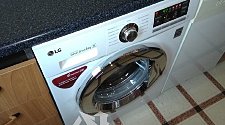 Установить стиральную машину LG F1096ND3 под столешницу на кухне