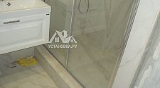 Установить душевую дверь Cezares Elena B11, 60/70 C Cr R