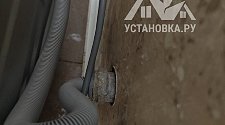 Установить отдельно стоящую стиральную машину
