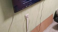 Повесить телевизор - мастер Евгений Николаевич, выполнено 25.10.2025г. © Установка.ру Повесить телевизор