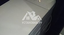 Демонтировать и установить отдельностоящую стиральную машину Занусси в ванной комнате на готовые коммуникации