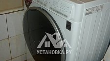 Установить стиральную машину LG на готовые коммуникации в ванной комнате