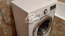 Установить новую отдельностоящую в ванной и стиральную машину LG F-1096ND3