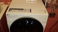 Установить в ванной стиральную машину LG на готовые коммуникации