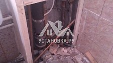 Демонтировать и установить напольный унитаз с пластиковой канализацией на Скобелевской