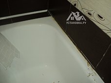 Работы по герметизации швов в ванной
