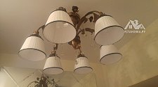 Установка потолочной люстры на анкерах (накладная)