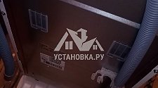 Установить в ванной комнате отдельностоящую стиральную машину Индезит на готовые коммуникации на место прежней