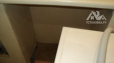 Установить стиральную машину Samsung WW65K42E08W в ванной
