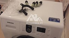 Установить отдельностоящую  стиральную машину Самсунг в ванной комнате после ремонта