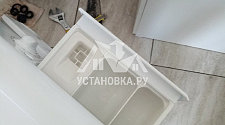 Установить стиральную машину indesit и подключить к коммуникациям
