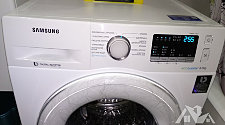 Установить стиральную машину соло Samsung WW80K42E06W в ванной