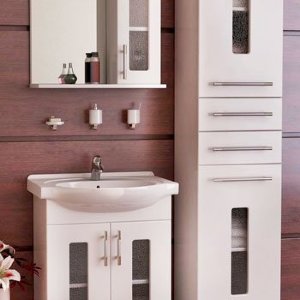Зеркало-шкаф для ванной "ИДЕАЛ 60" правое с подсветкой