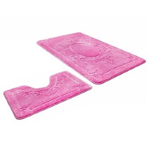 Коврики для ванной и туалета (розовый) (45х71 / 45х43)