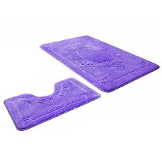 Набор ковриков для ванной и туалета SHAHINTEX фиолетовый