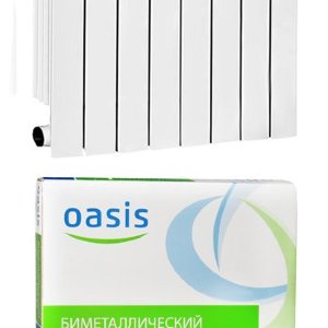 Радиатор биметаллический "OASIS" 500/80 8 секций