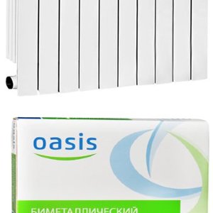 Радиатор биметаллический "OASIS" 500/80 10 секций