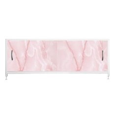 Экран для ванной ВладЭк "STEEL №18" 150 см розовый мрамор