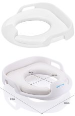 Сиденье-адаптер для унитаза детское мягкое ST SMBH115/WT белое (с ручками)
