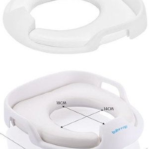 Сиденье-адаптер для унитаза детское мягкое ST SMBH115/WT белое (с ручками)
