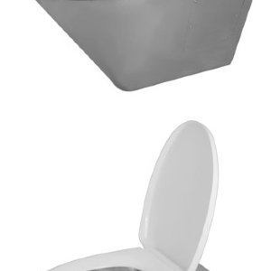 Унитаз подвесной РОССИЯ пластиковое сиденье (нержавейка)
